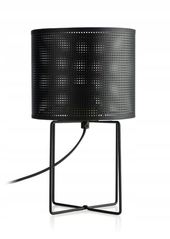 Stolní lampa loft černá s otvory do ložnice obývacího pokoje 31 Luminex