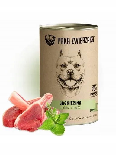 5 x Paka Zwierzaka Jehněčí a jablko s mátou 400 g