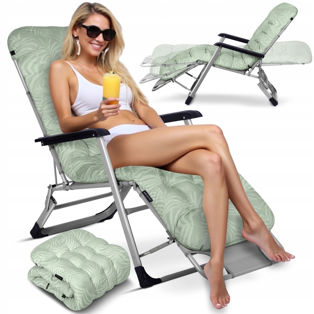 Ležadlo s vankúšom Sofotel ChillWell svetlozelené