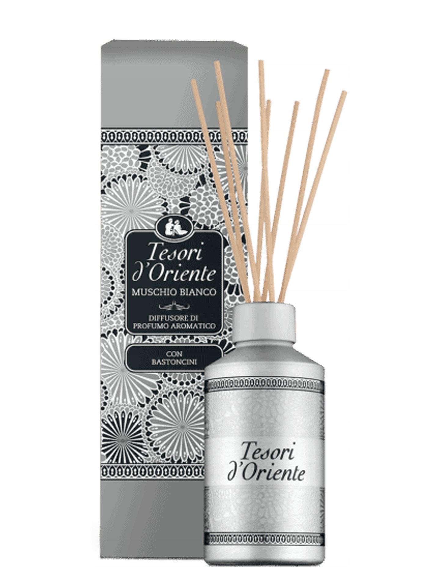 TESORI D'ORIENTE MUSCHIO BIANCO WHITE MUSK PATYCZKI ZAPACHOWE 200ml