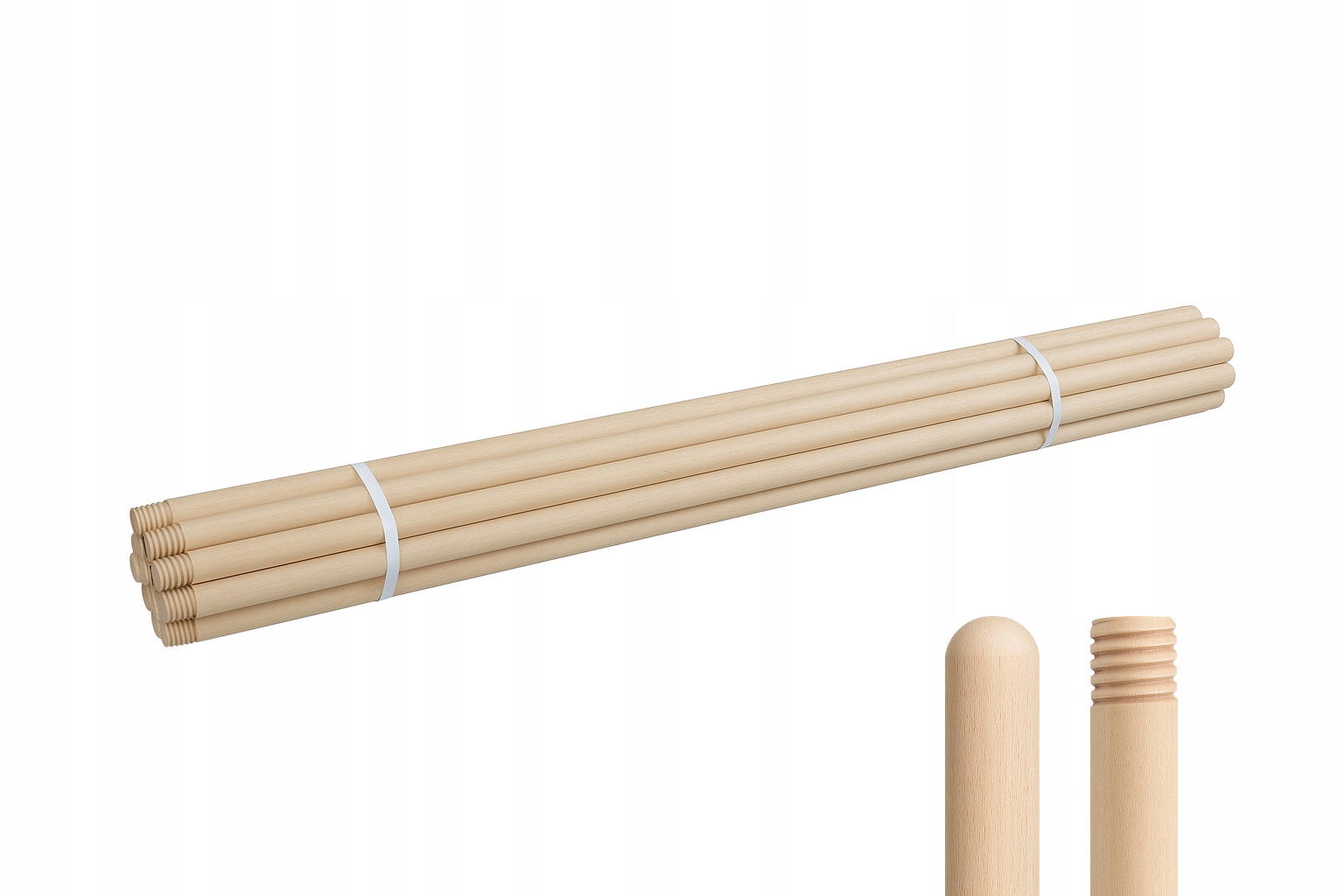 Styl Rukojeť pro mopovací metlu se Závitem 22 mm 150 cm 25 kusů Fsc