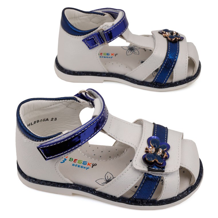 

Sandały dziewczęce wkł. skóra rzepy lekkie ładne