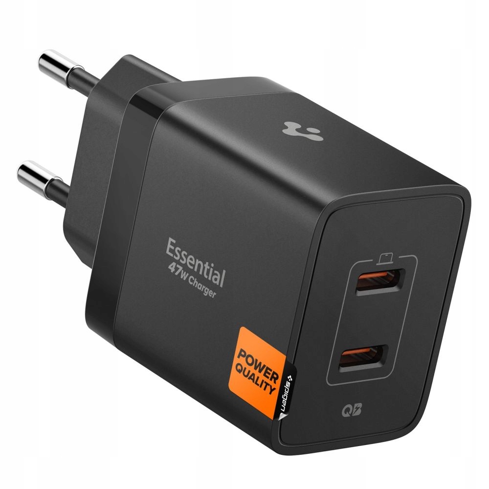 Síťová Nabíječka Spigen Essential EE472EU 47W 2X Usb-c Pd