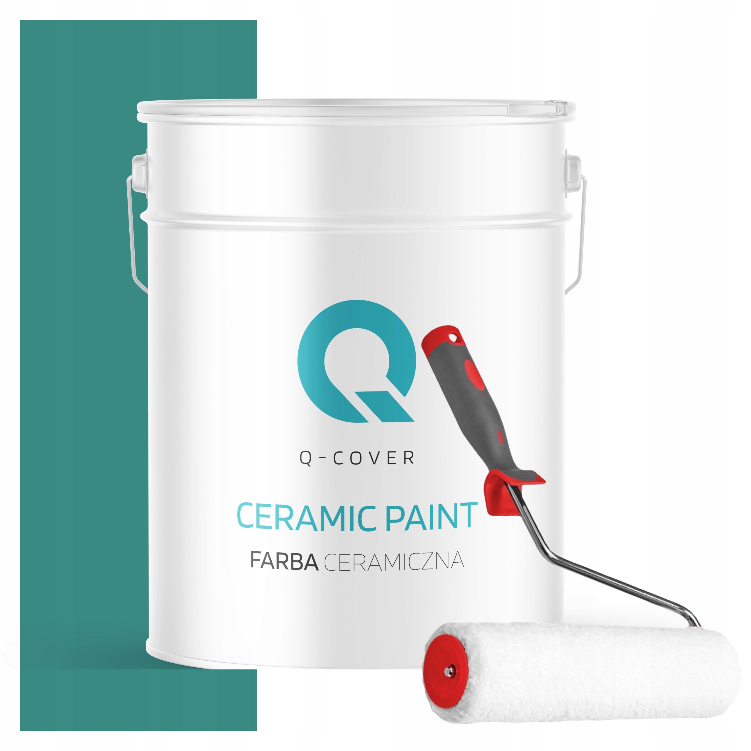 Keramická Farba Na Stenu Farba Tyrkysová Tmavá H1421 10L Matná Valček