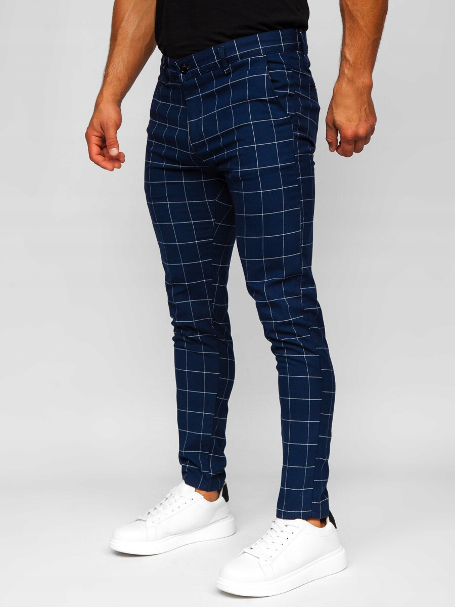 Pánské Chino Kalhoty Tmavě Modré 0040 DENLEY_31/M