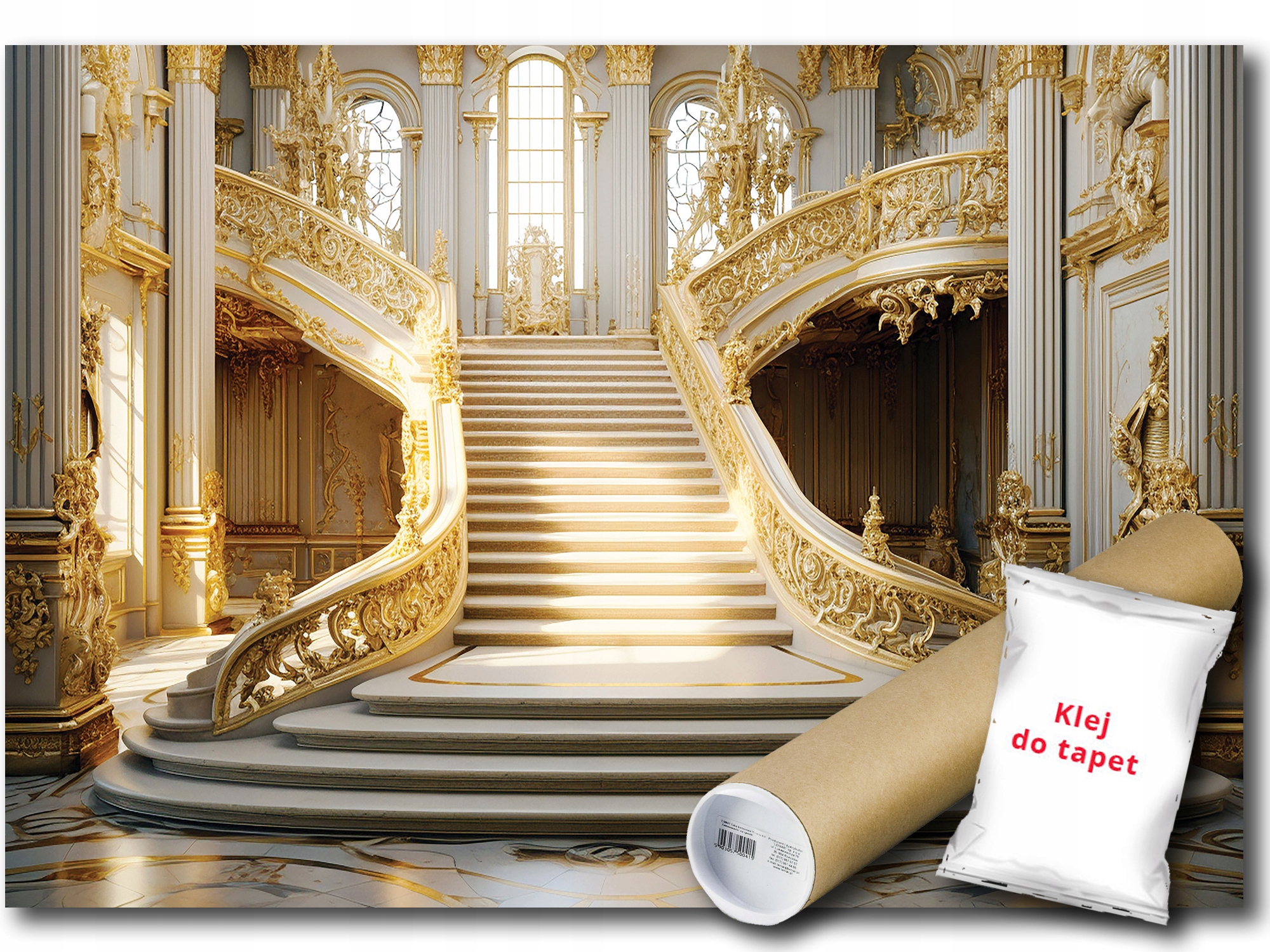 Fototapeta Flizelina Interiér Schody Palác Zámek Luxus Zlato 368x254