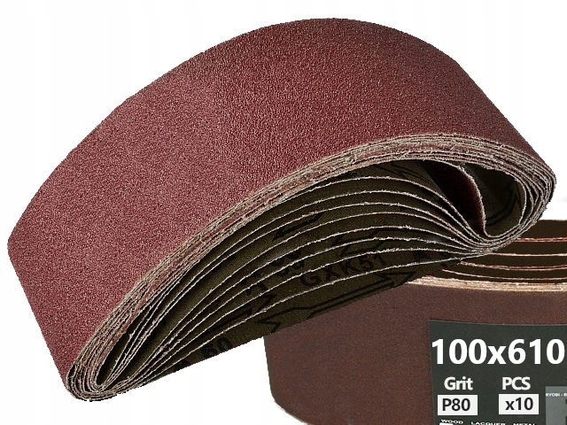 

Pas Bezkońcowy Taśma 100x610 Papier Ścierny P80 op