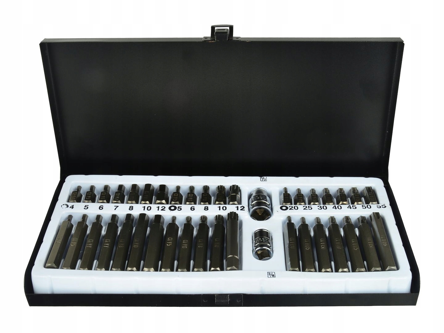 Komplet kluczy Geko torx Crv 40el. metal box