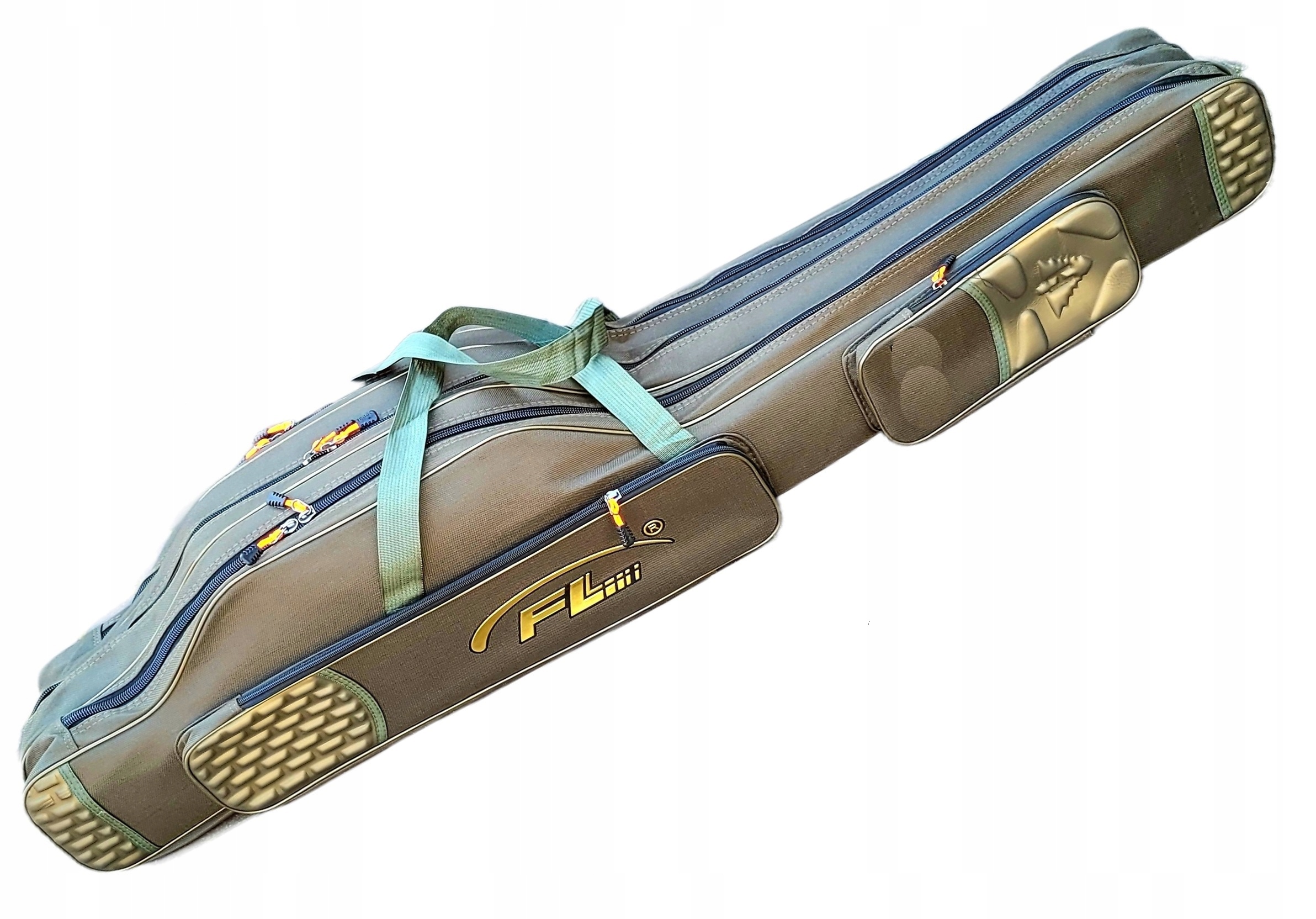 Mocny Sztywny Pokrowiec na Wędka 150 cm 3 komory