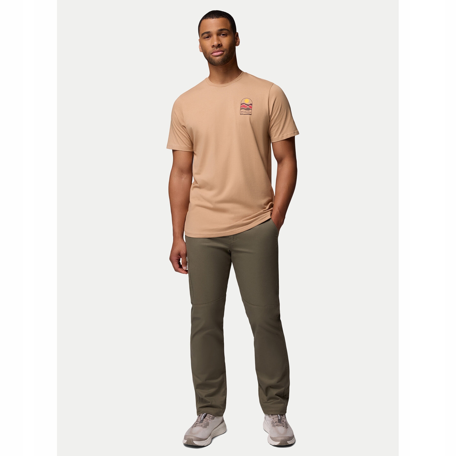 Columbia Męskie T-Shirt Beżowy 2036451
