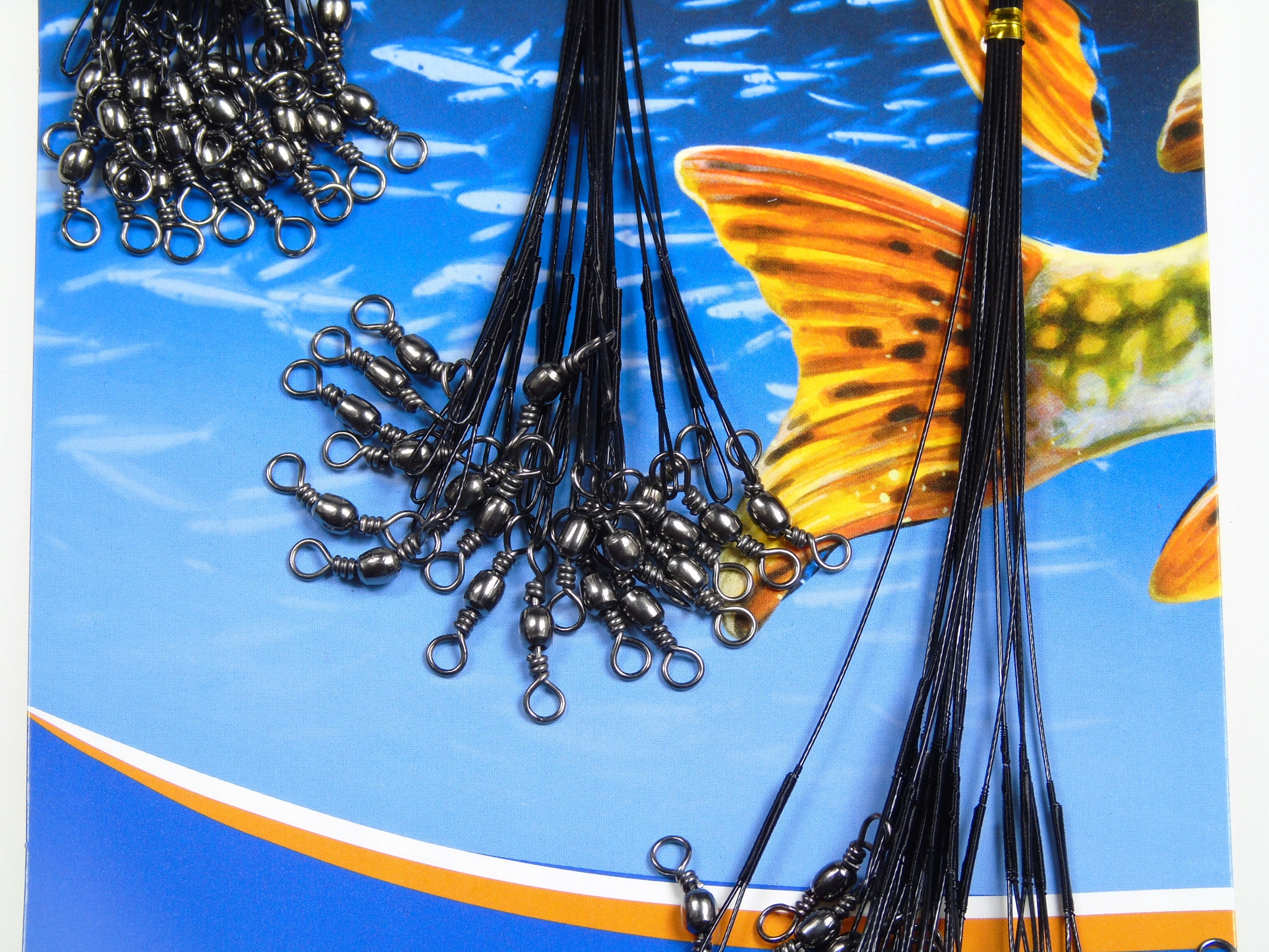 ZESTAW PRZYPONY FLUOROCARBONOWE STALOWE 90SZT Model FLUOROCARBON