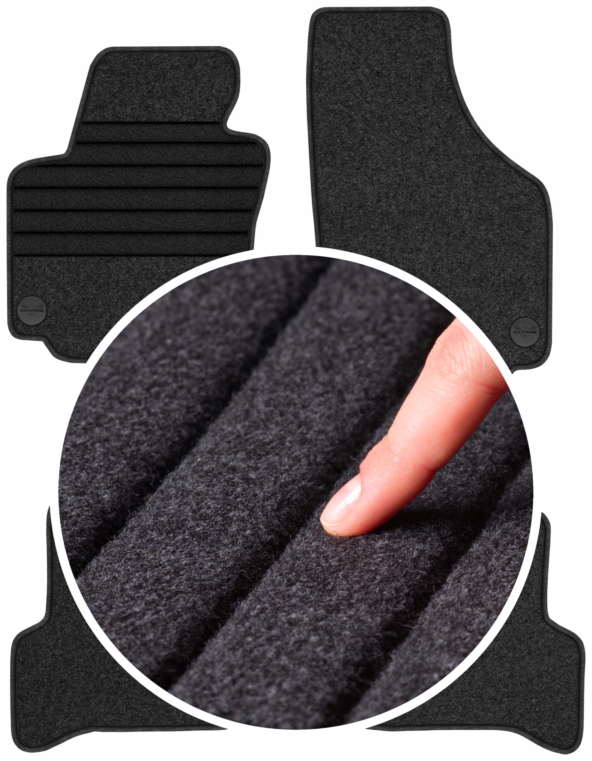 Seat Altea XL 2006-2015 Koberečky do auta Grafit Výztuha XXL