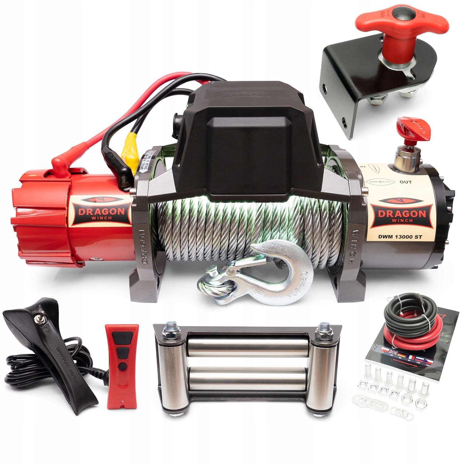 6T Naviják 12V Elektrický lanový Naviják automobilová s dálkovým ovládáním