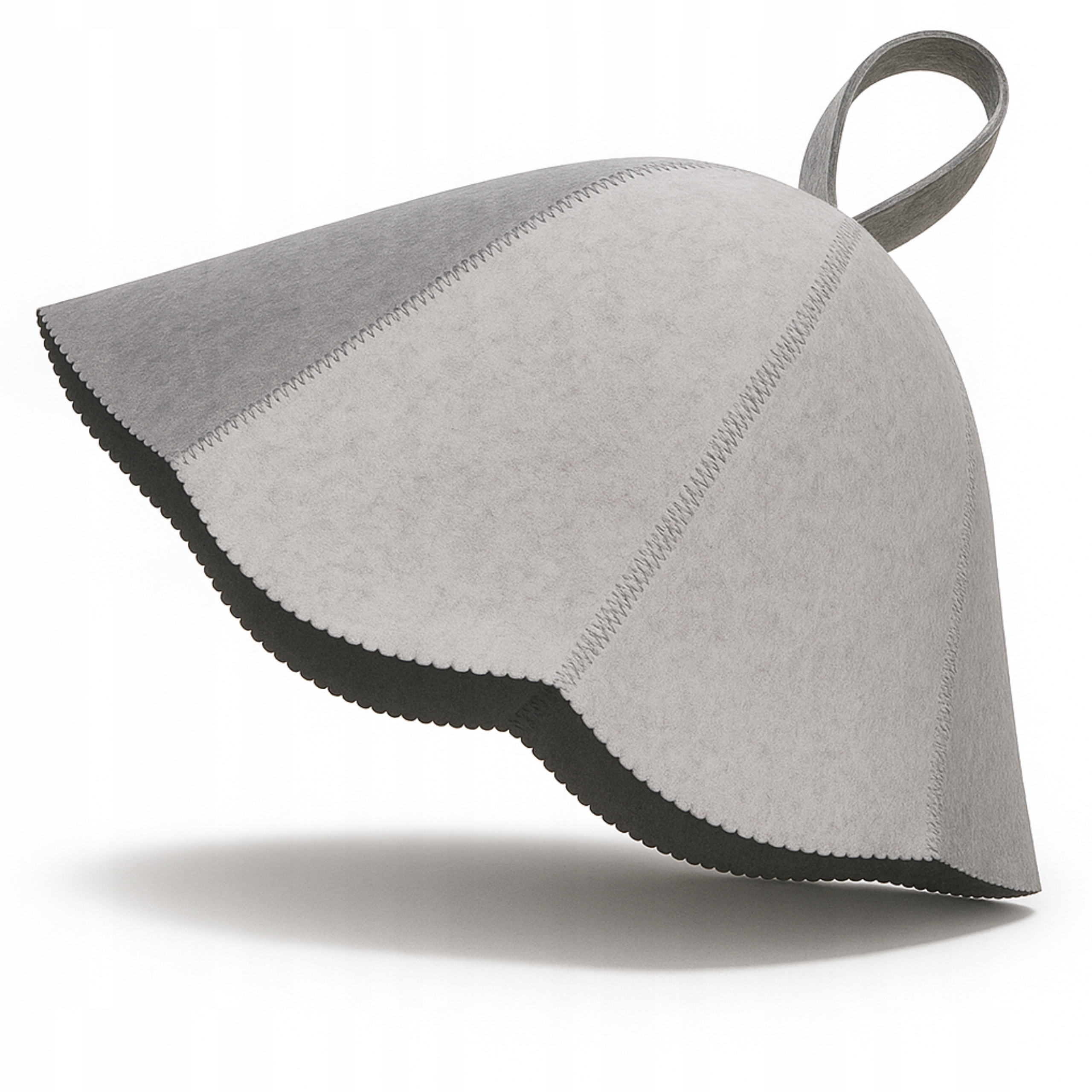 ШАПКА ДЛЯ САУНЫ, ФЕТРОВАЯ ШЛЯПА, СЕРАЯ, УНИВЕРСАЛЬНАЯ, ТОЛСТАЯ