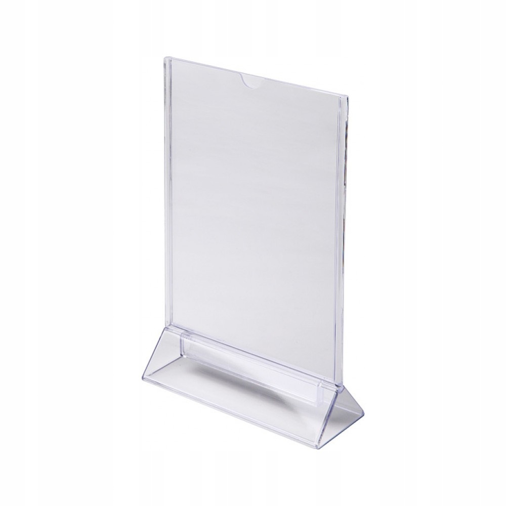 Stojak informacyjny typu T A5 pionowo plexi TA5P