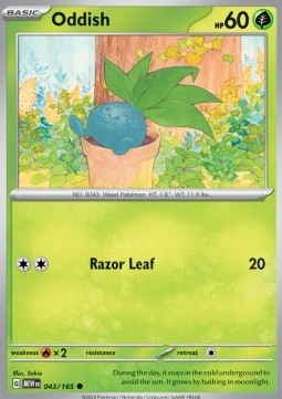 Oddish (mew 043) Reverse