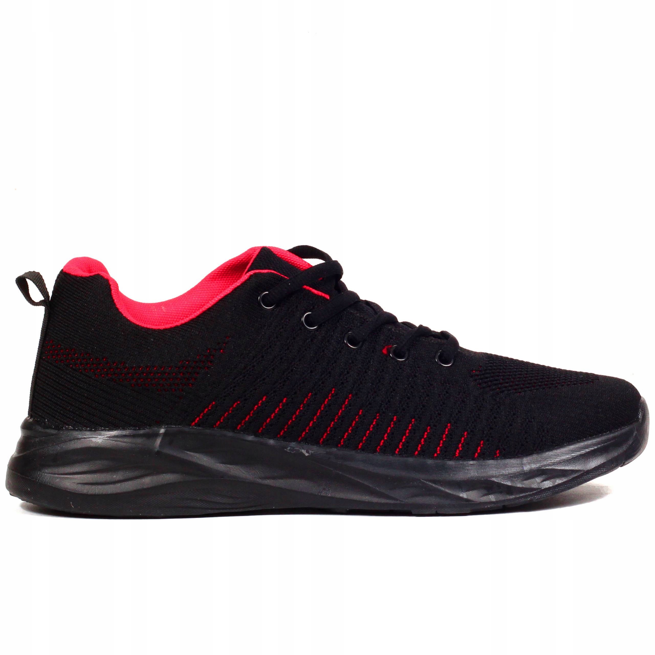

Buty Męskie Sportowe Sneakersy Czarne Wiązane