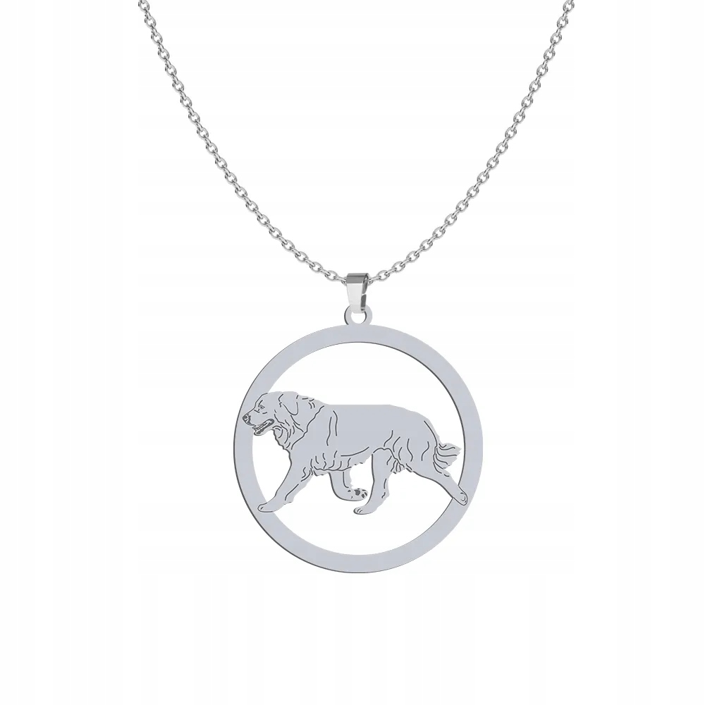 Stříbrný náhrdelník se psem Podhalaňský Ovčák 925 Žena Šperky Gravírování