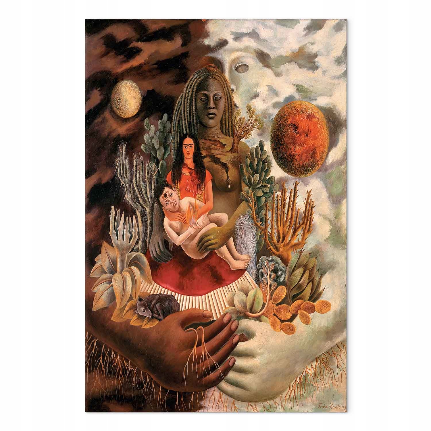 Obraz na plátně canvas Frida Kahlo Milostné objetí vesmíru 40x60 cm