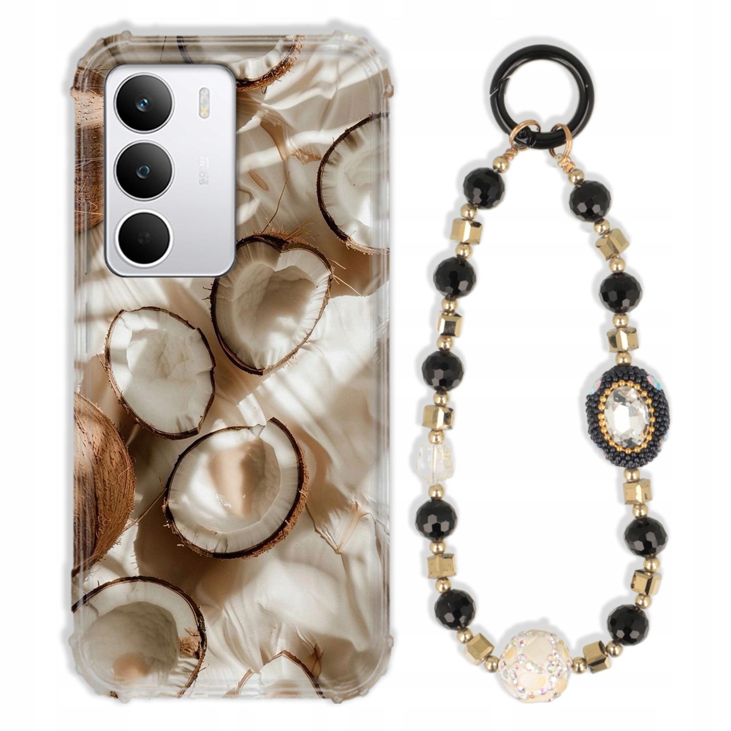 Pouzdro Pro Realme C71 4G Case Antishock Zirkony Černozlaté|odolné|pevné