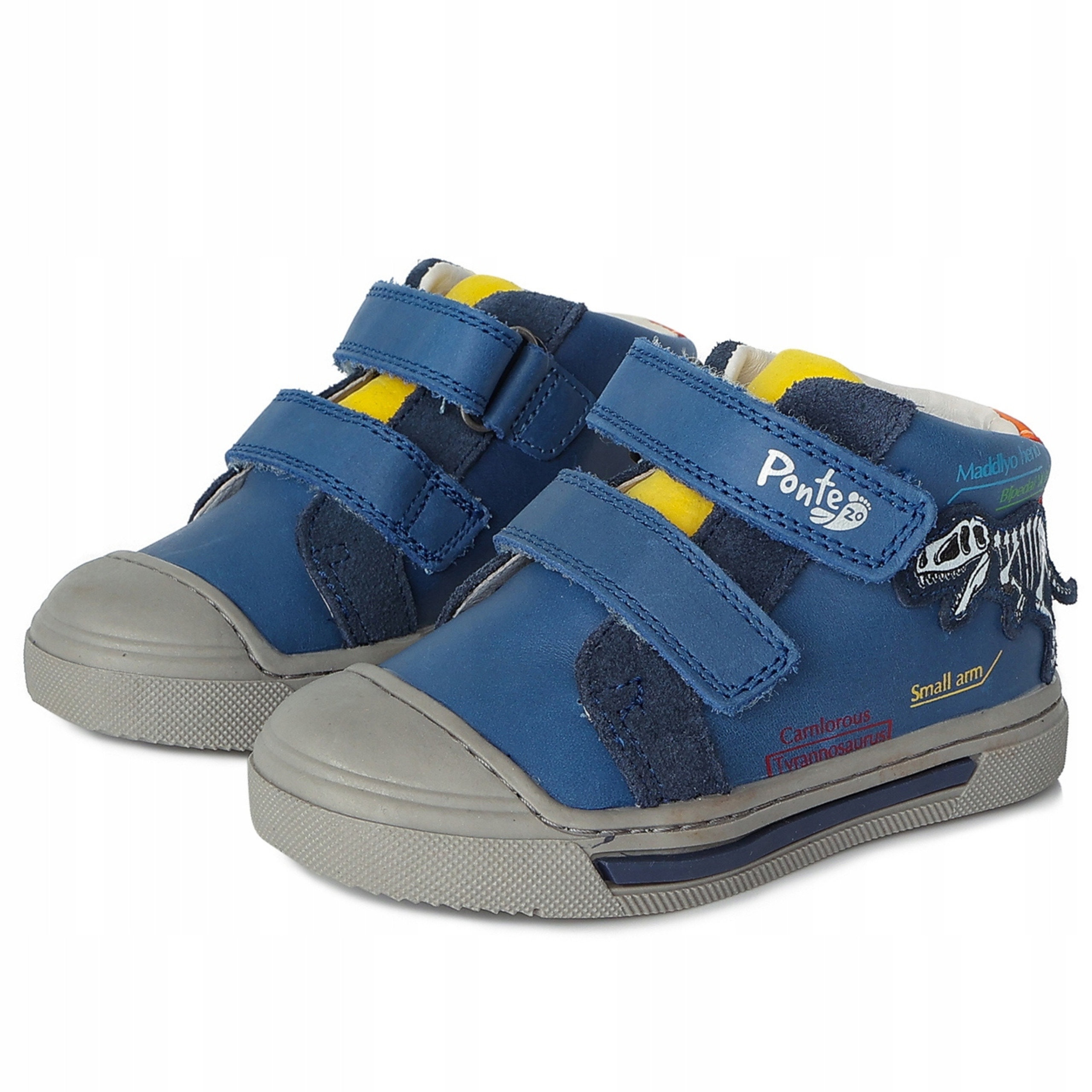 PONTE20 DA03-1-585 Trzewiki Buty Skórzane Wiosenne Bermuda Blue R 22