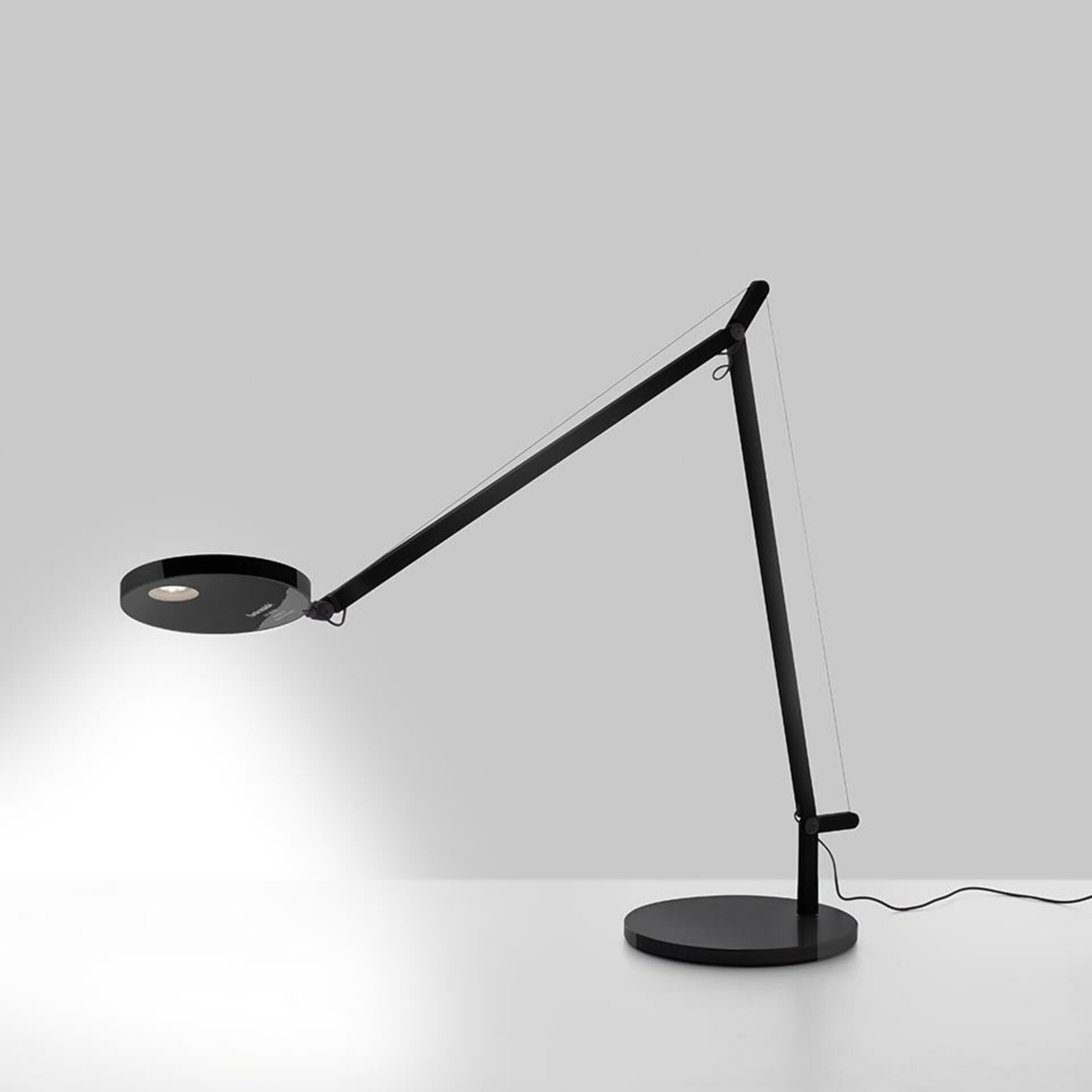 Artemide Demetra stolná lampa čierna, detektor pohybu, Led 3000K 8W