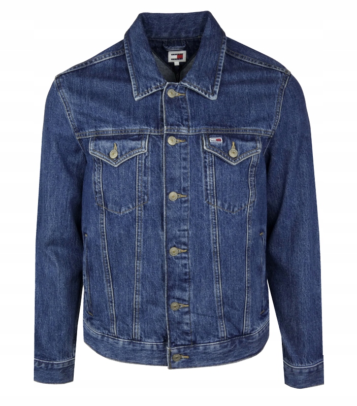 Tommy Jeans, pánská džínová bunda, modrá, S