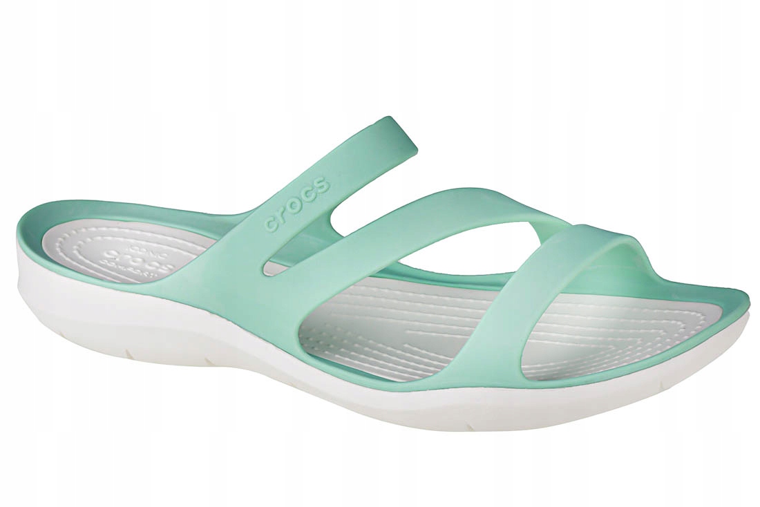 

Klapki Crocs W Swiftwater Sandals 203998 Zielone