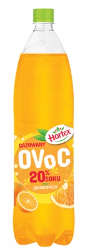 Levně Hortex Ovoc pomeranč Sycený nápoj 6 x 1,5 l