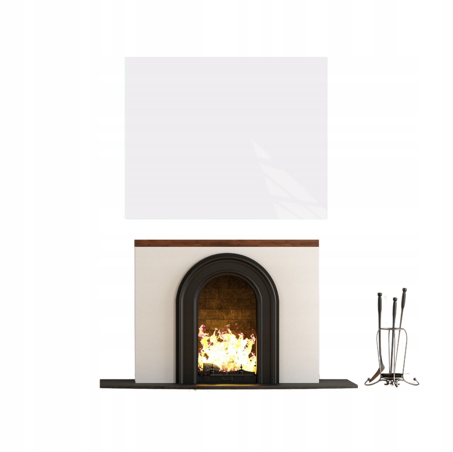 Sklo Pod Krb Kozí Bílé Tvrzené Sklo Podstavec Rozměr 60x52cm