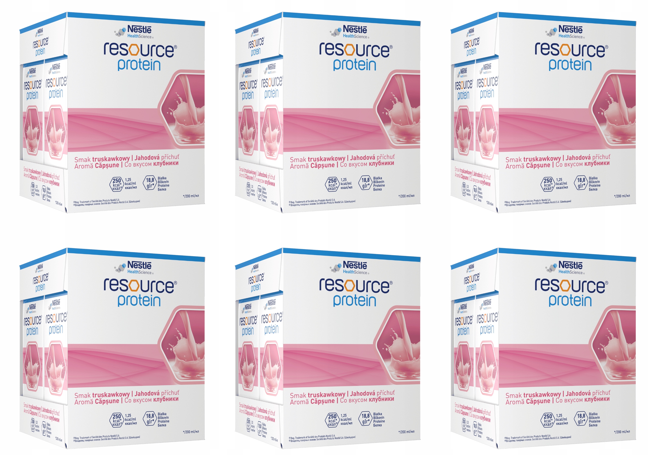 Resource Protein truskawka zestaw 24x200ml