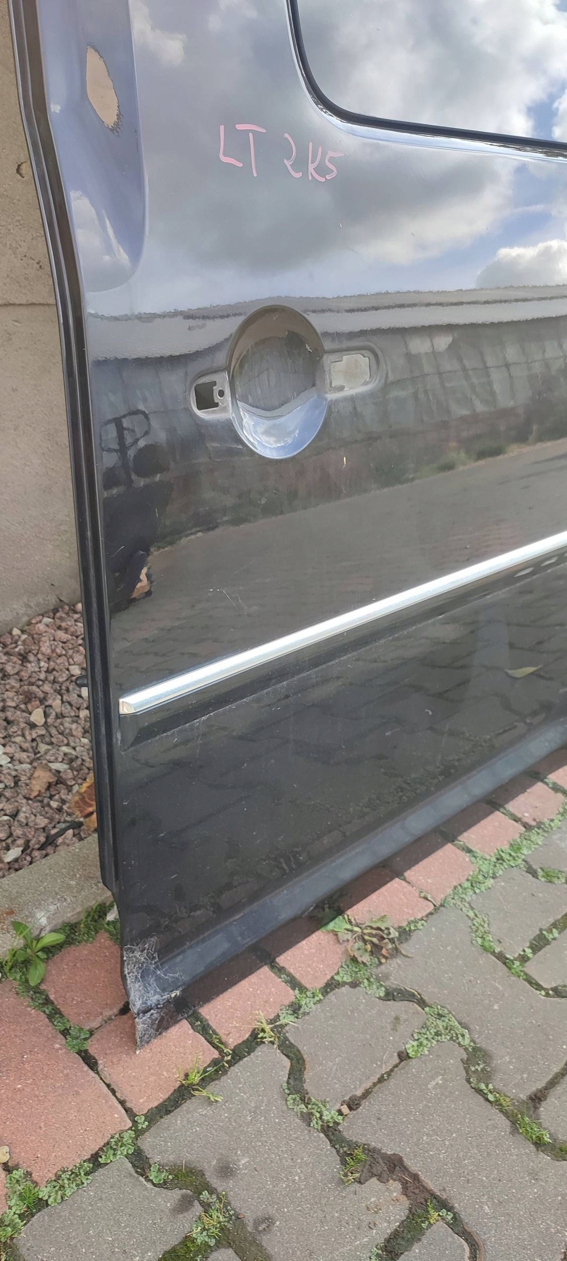 door sliding rear part side left Volkswagen Caddy