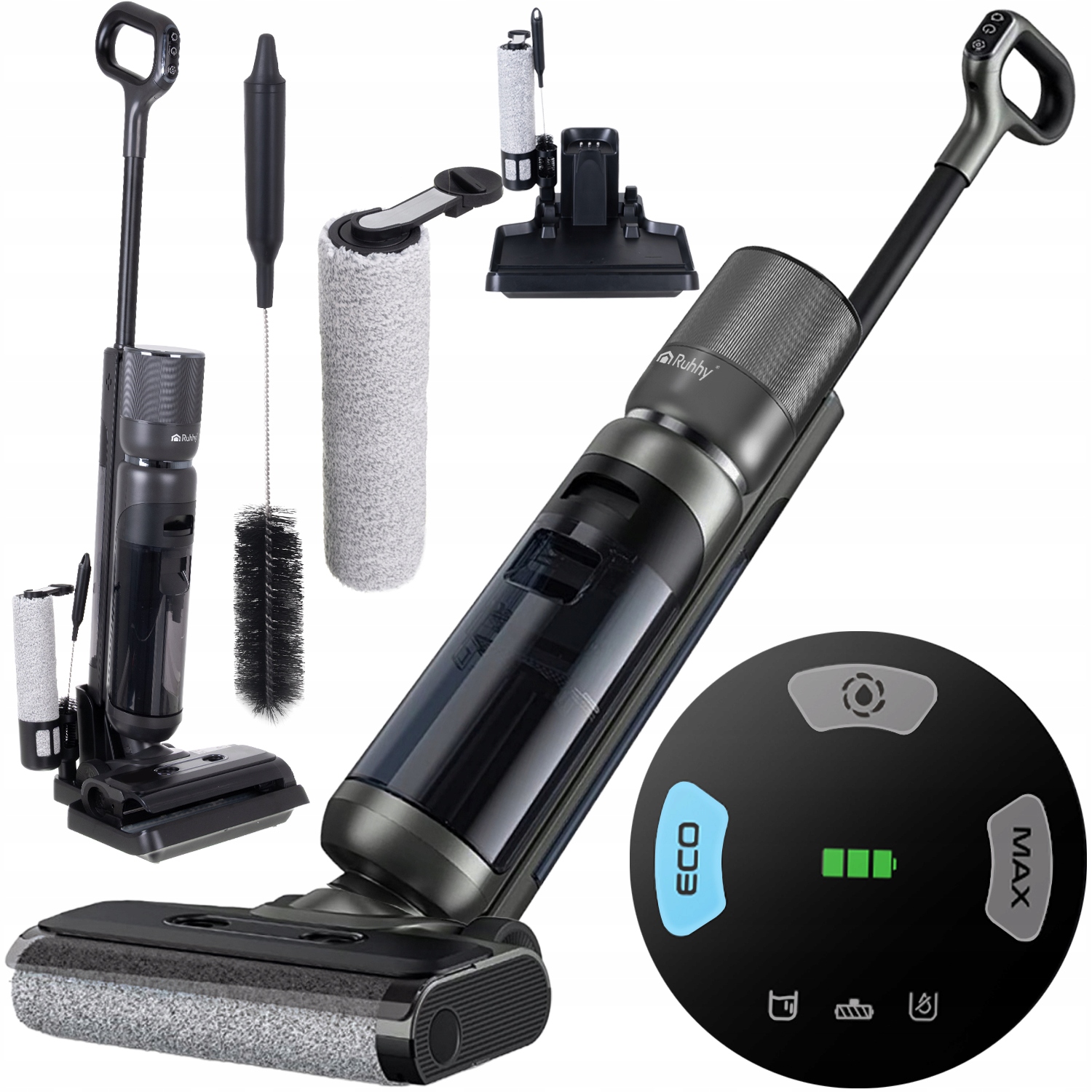 Vertikálny vysávač Lixo bezdrôtový umývací 200 W Hepa 16 kPa samočistiaci