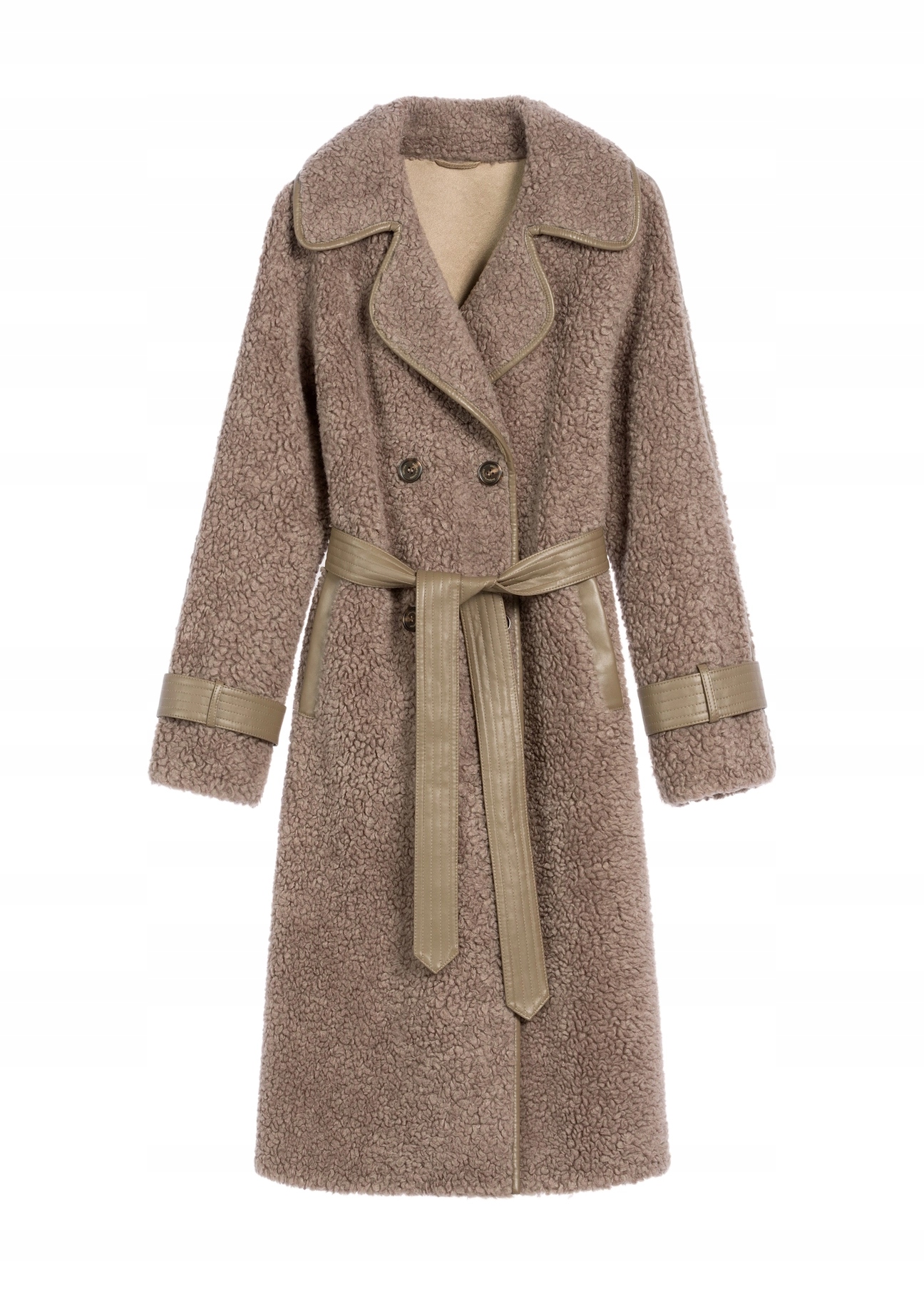 Kožešina dámské s vlnou v barvě hnědé FUTDW-0035-91(Z25) r M