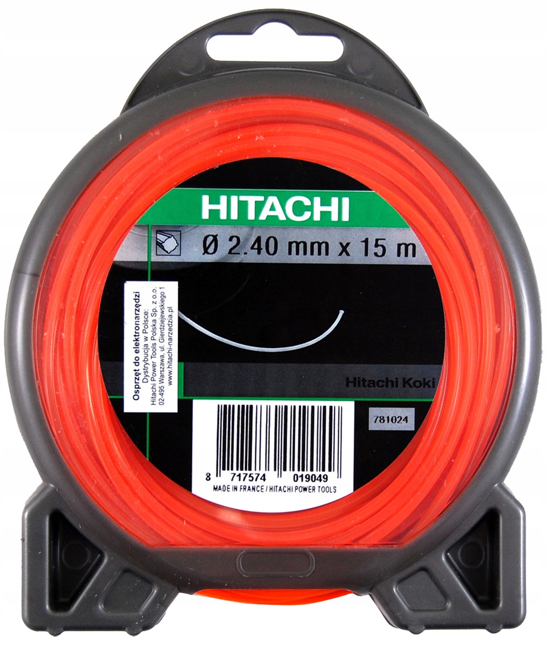 

Żyłka tnąca kosa kwadrat 2,4mmx15m Hikoki 781024