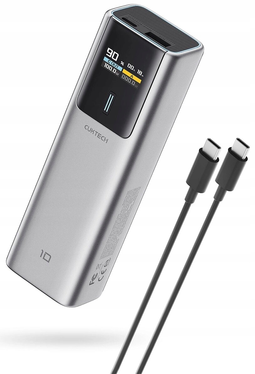 Powerbank Cuktech 10000 mAh szary