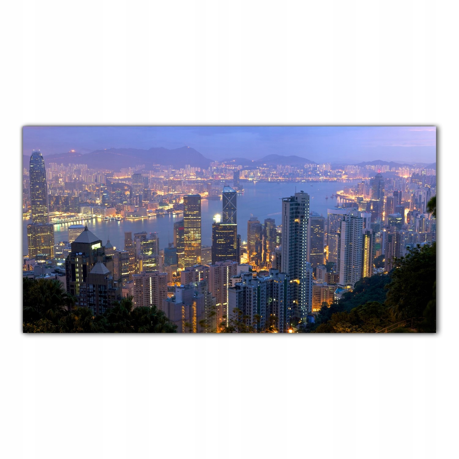 

Obraz Szklany Foto-obraz Hong Kong Miasto 100x50
