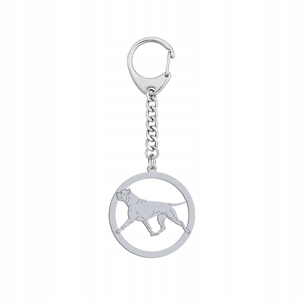 Přívěsek Na Klíče na klíče Amstaff Stříbro 925 Šperky Žena Gravírování Bonus