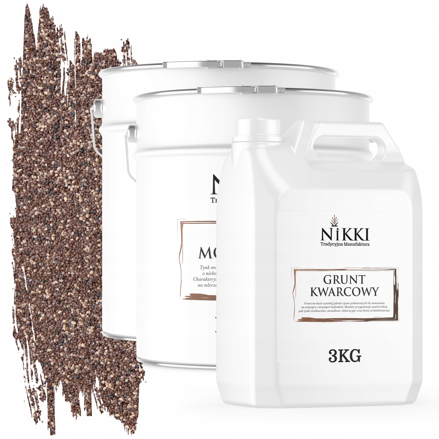 Mozaiková Živicová Omietka Hnedá Tmavá M71 Ozdobná Sada 2x12,5KG +základný Náter