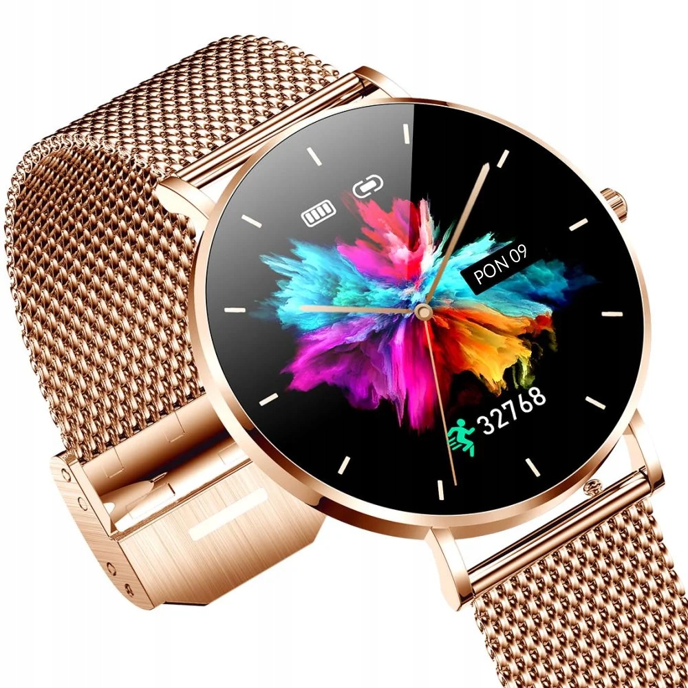 SMARTWATCH ZEGAREK DAMSKI ZŁOTY ALEXA + PASEK Marka Manta