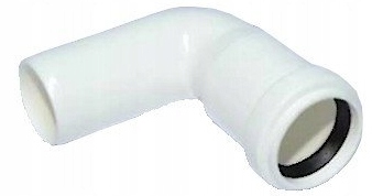 KOLANO PCV BIAŁE FI50X90°