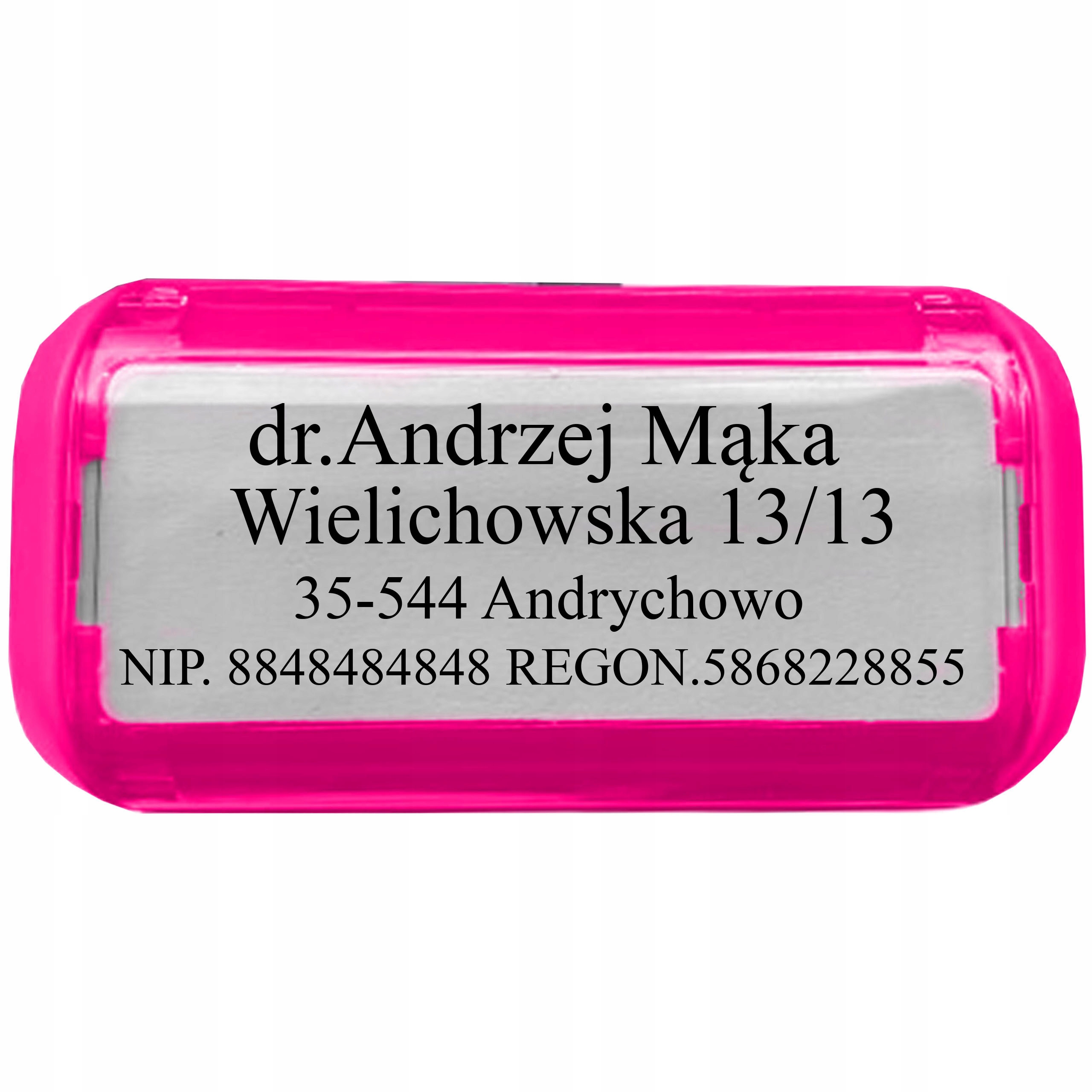 PIECZĄTKA TRODAT 4913 DO 8 LINII FIRMOWA IMIENNA BIUROWA PROJEKT + GUMKA Liczba wersów 7-8 wersów