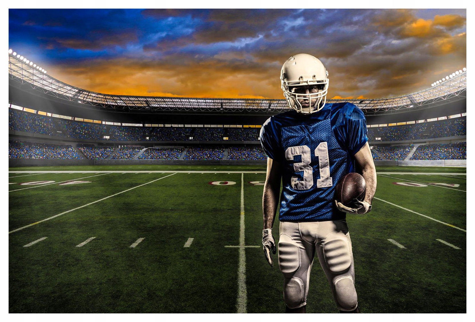 Tapeta Západ slunce Stadion Sport Vinyl 416x254 Energie vítězství lepidlo