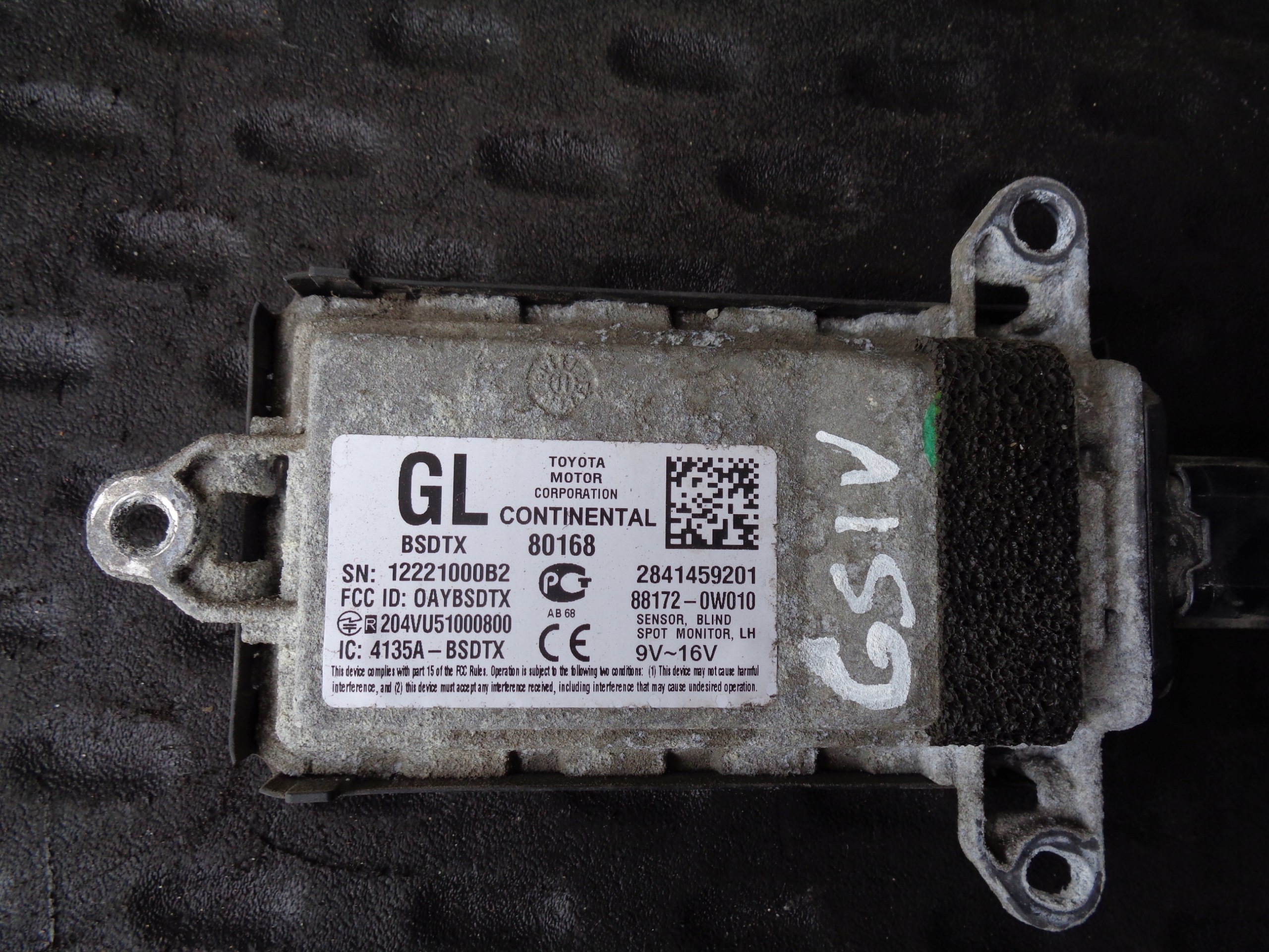 ДАТЧИК СЛІПИХ ЗОН 88172 - 0W010 LEXUS GS IV 12-