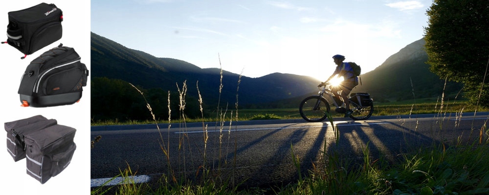 Czarna torba rowerowa na bagażnik 1-komorowa 15L Model SAI118