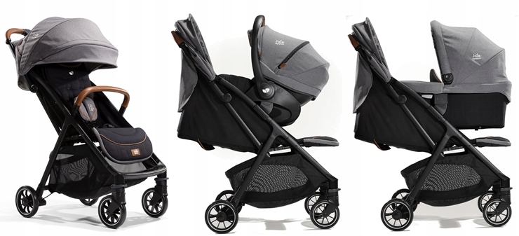 Wózek Spacerowy Joie Signature Parcel Torba Pine Stelaż Aluminiowy