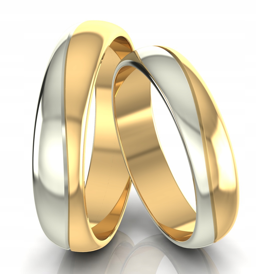 Dvoubarevné Svatební Zlato Ryzosti 585 Vln