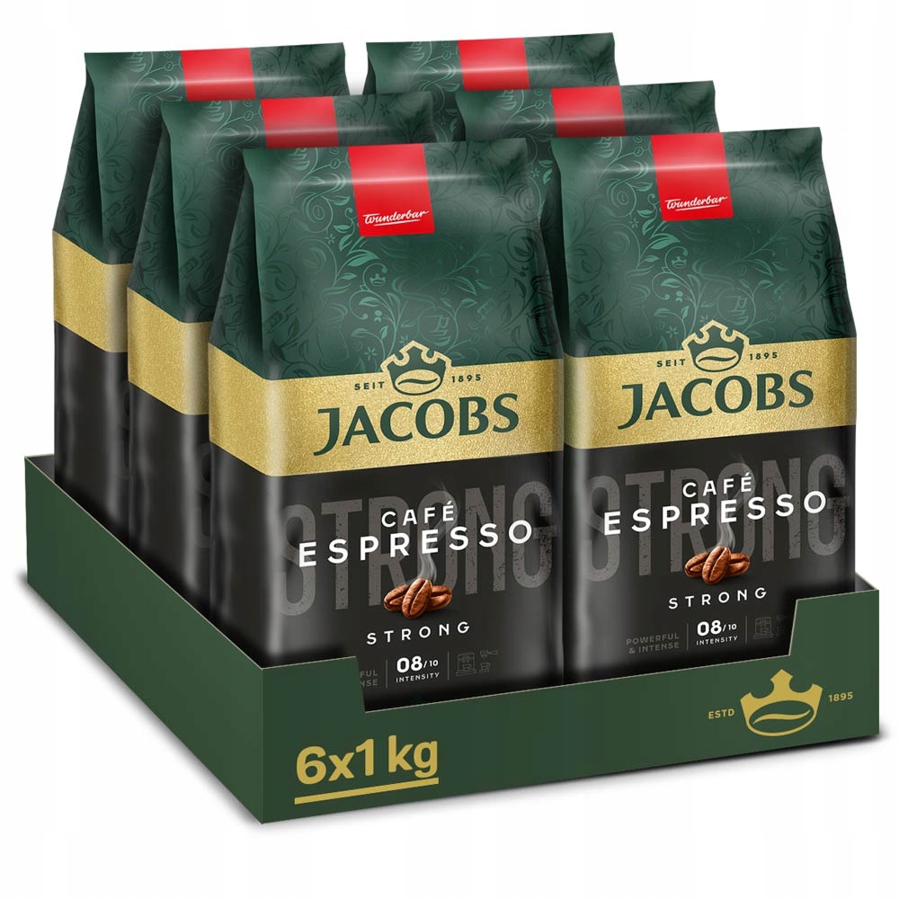 Kawa ziarnista Jacobs Krönung Espresso Strong 6x 1kg
