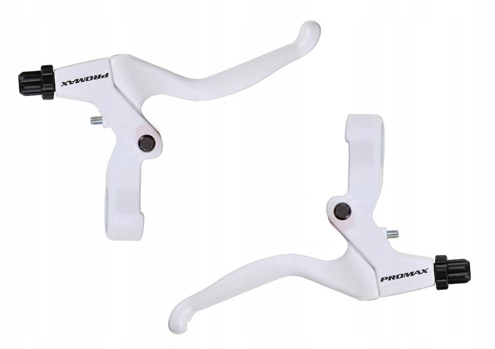 DŹWIGNIE HAMULCA PROMAX ALUMINIOWE BIAŁE ROWEROWE V-BRAKE