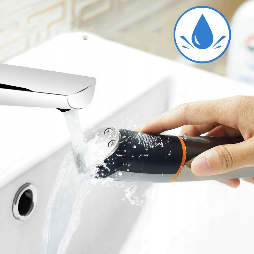 GOLARKA WET&DRY WODOODPORNA 6W1 TRYMER DO WŁOSÓW W NOSIE LED WYŚWIETLACZ Marka Bedee